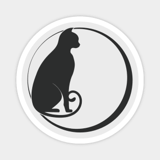 Cat In The Moonlight Magnet